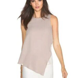 White House Black Market Overlay Shell Blouse